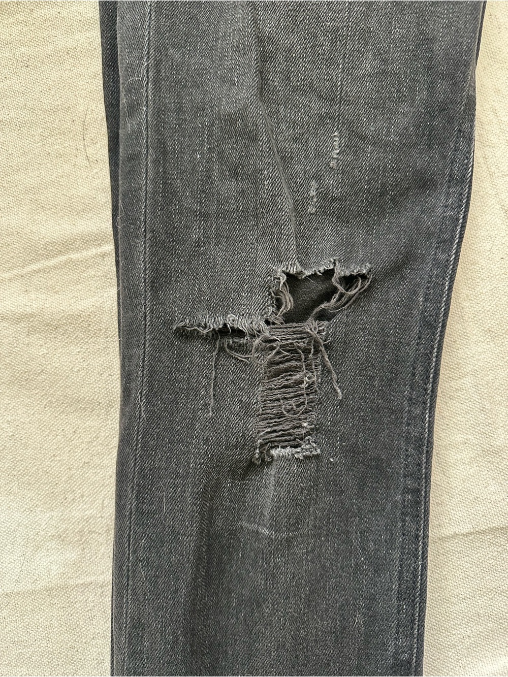 rag & bone / JEAN for Intermix Skinny Jeans Size 27 Black Distressed - Picture 11 of 16